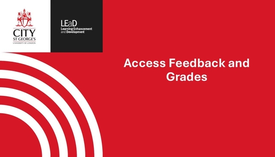 Access grades and feedback