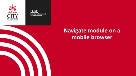 Thumbnail for Navigate Moodle on mobile 29/6/23