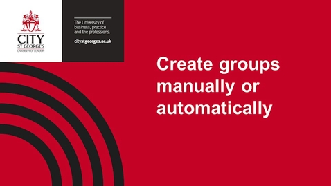 Thumbnail for Create groups manually or automatically