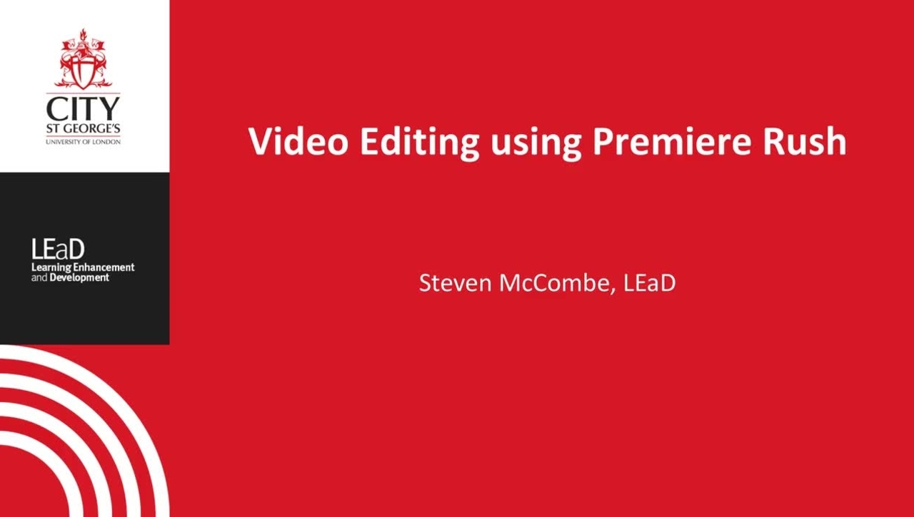 Video Editing using Premiere Rush
