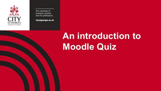 Introduction to Moodle Quiz