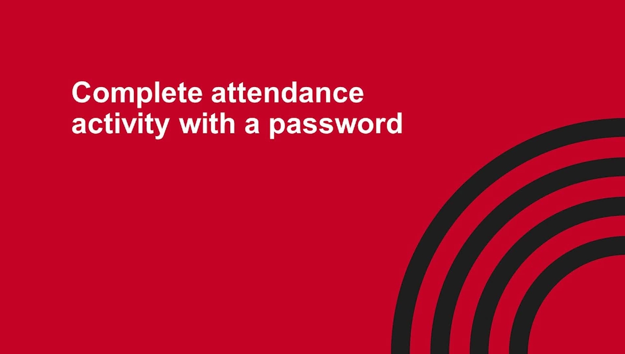 Complete Attendance activity with a Password.mp4