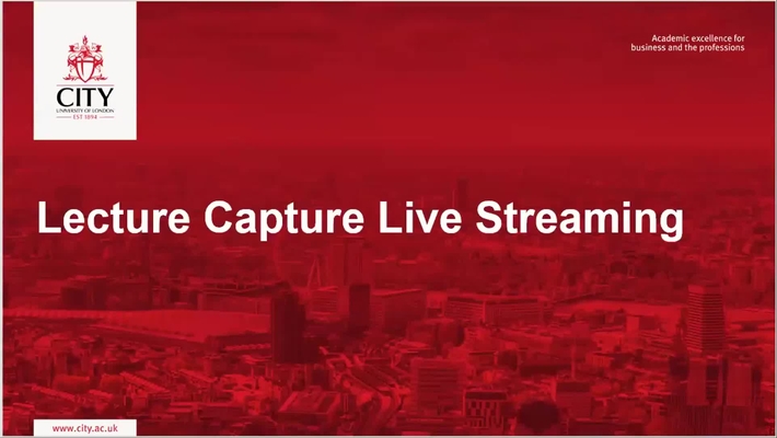 Lecture Capture Live Streaming v2