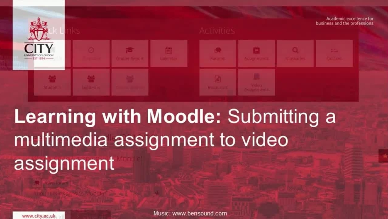 Submitting a multimedia assignment to video assignment