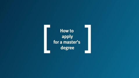 Thumbnail for How to apply to an MSc at Cass Business School