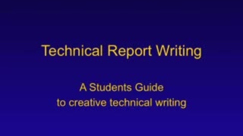 Thumbnail for Thesis &amp; Report Writing: Video Presentation by Dr Prince