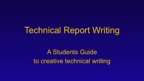 Thumbnail for entry Thesis &amp; Report Writing: Video Presentation by Dr Prince