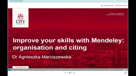 Thumbnail for H5P Project presentation of key functions