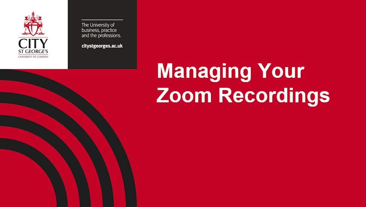 Managing Zoom Recordings 2025