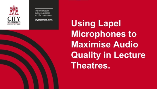 Lapel Mic Video