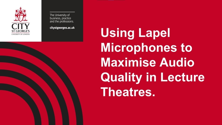 Lapel Mic Video