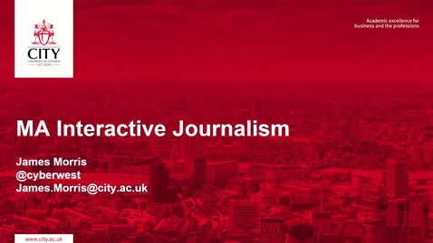 Thumbnail for MA Interactive Journalism