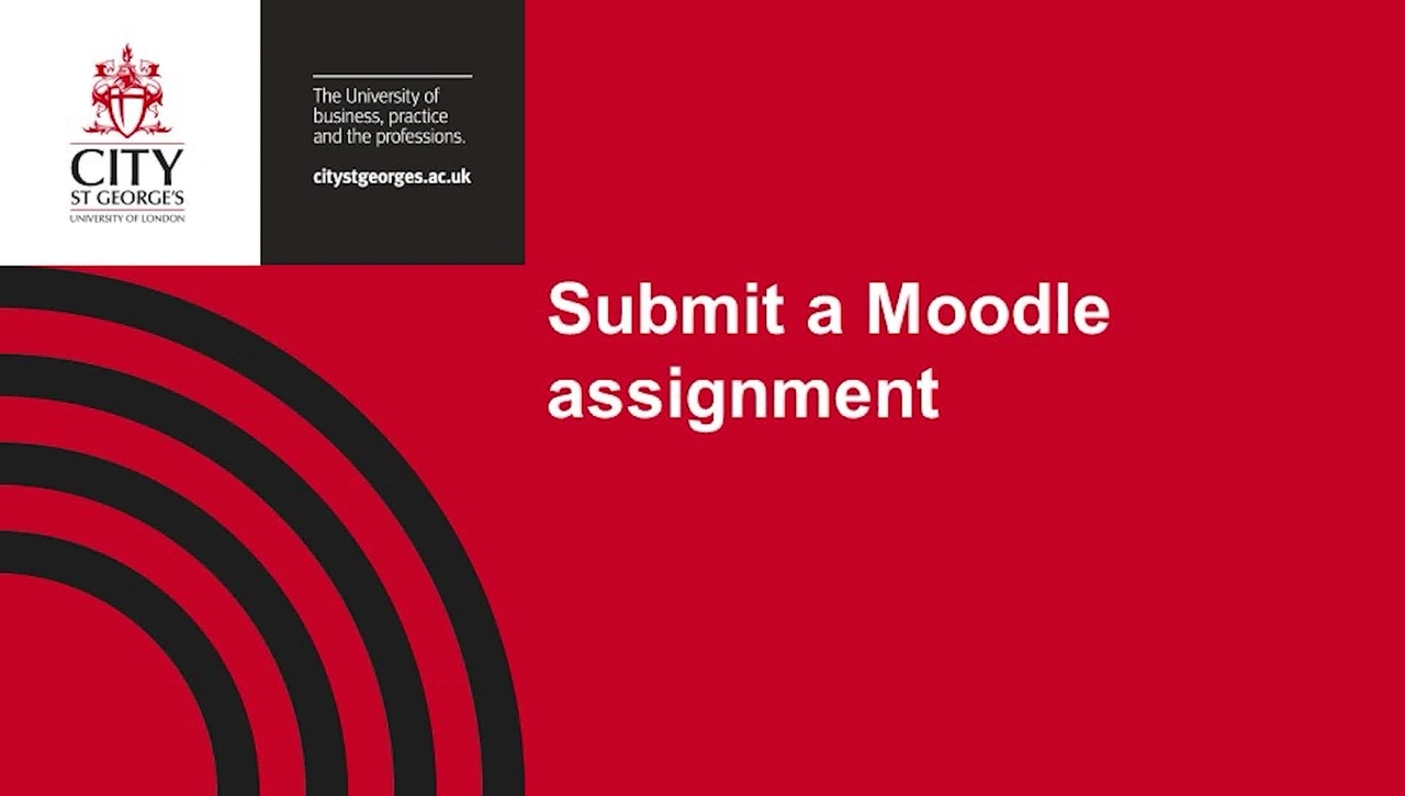 Submit a Moodle assignment