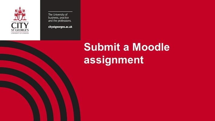 Submit a Moodle assignment