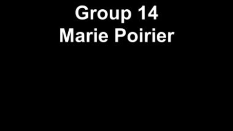 Thumbnail for entry Group 14 - Tutor Dr Marie Poirier