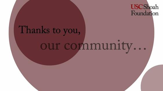 USC Shoah Foundation Year-In-Review 2023 | USC Shoah Foundation