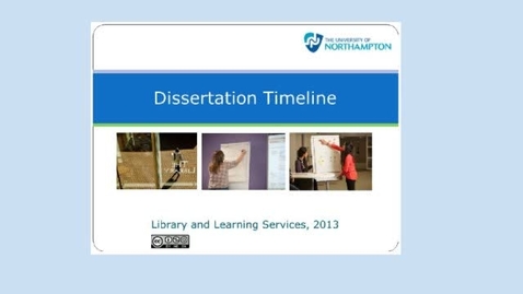 Thumbnail for entry Dissertation Timeline