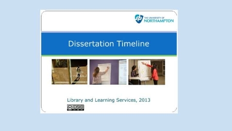 Thumbnail for Dissertation Timeline