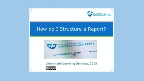Thumbnail for How do I Structure a Report