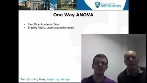 Thumbnail for One Way ANOVA
