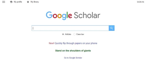 Thumbnail for Google Scholar