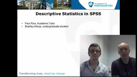 Thumbnail for Descriptive Statistics in SPSS